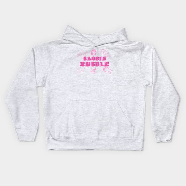 Barbie Rubble: The Other Barbies series Kids Hoodie by Feisty Army